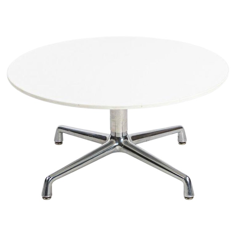 2016 Coalesse White Laminate w/ Polished Aluminum Coffee Table by Scott Wilson