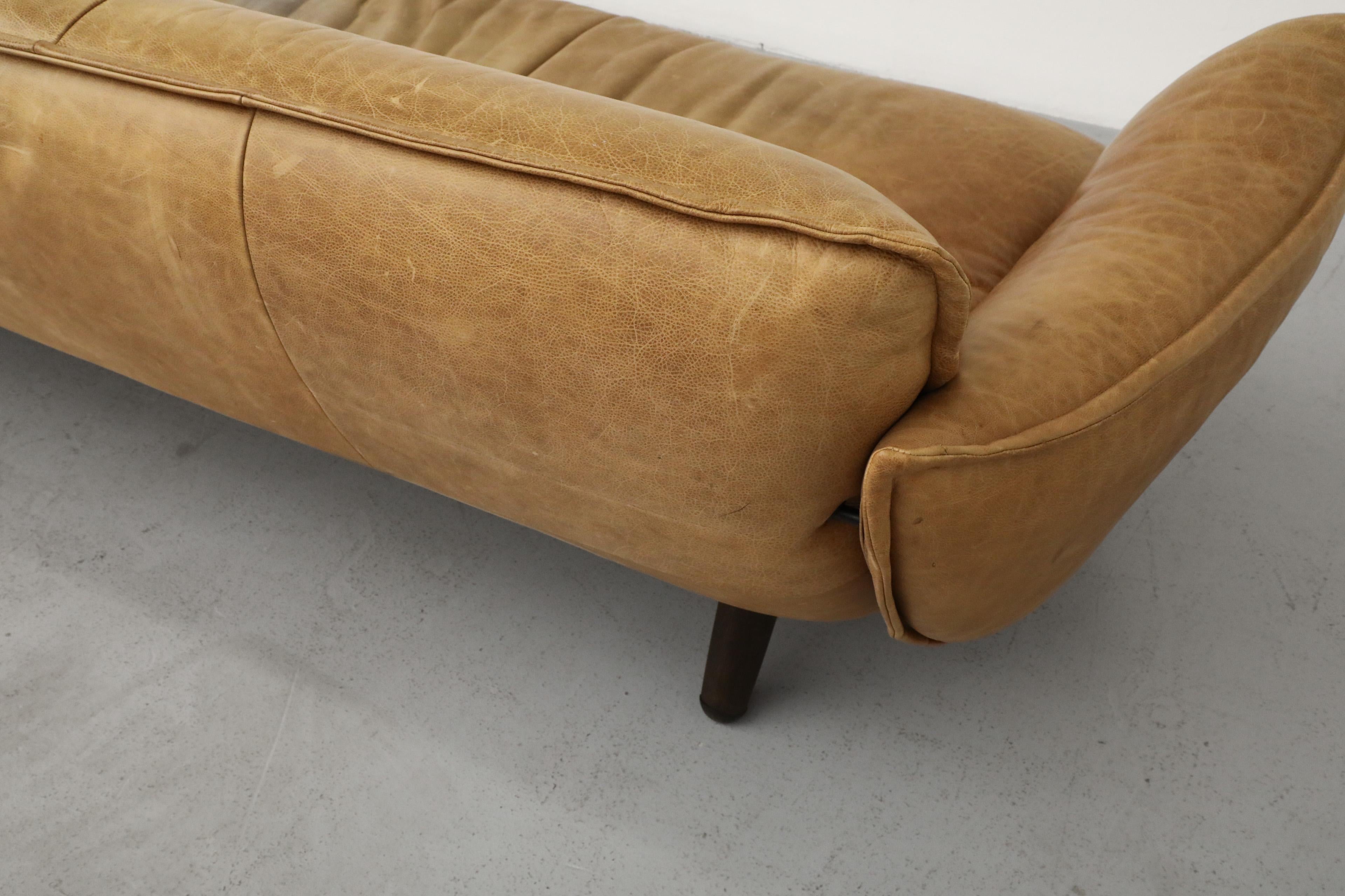 2016 Gerard Van Den Berg 'Swoon' Natural Leather Sofa for Label 3