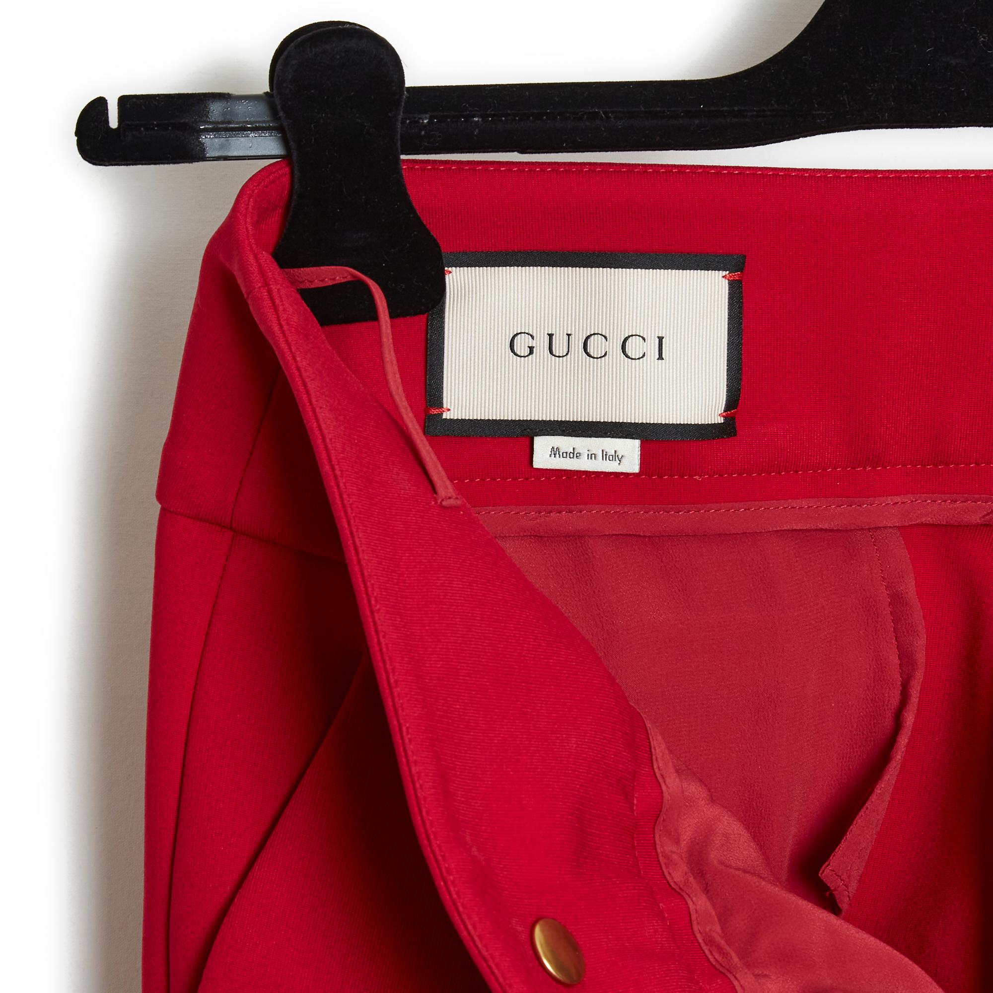 パンツ GUCCI RED WOOL PANTS Gucci Tailored Wool Pants – FRUIT Vintage