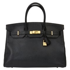 2016 Hermès Black Clemence Leather Birkin 35cm