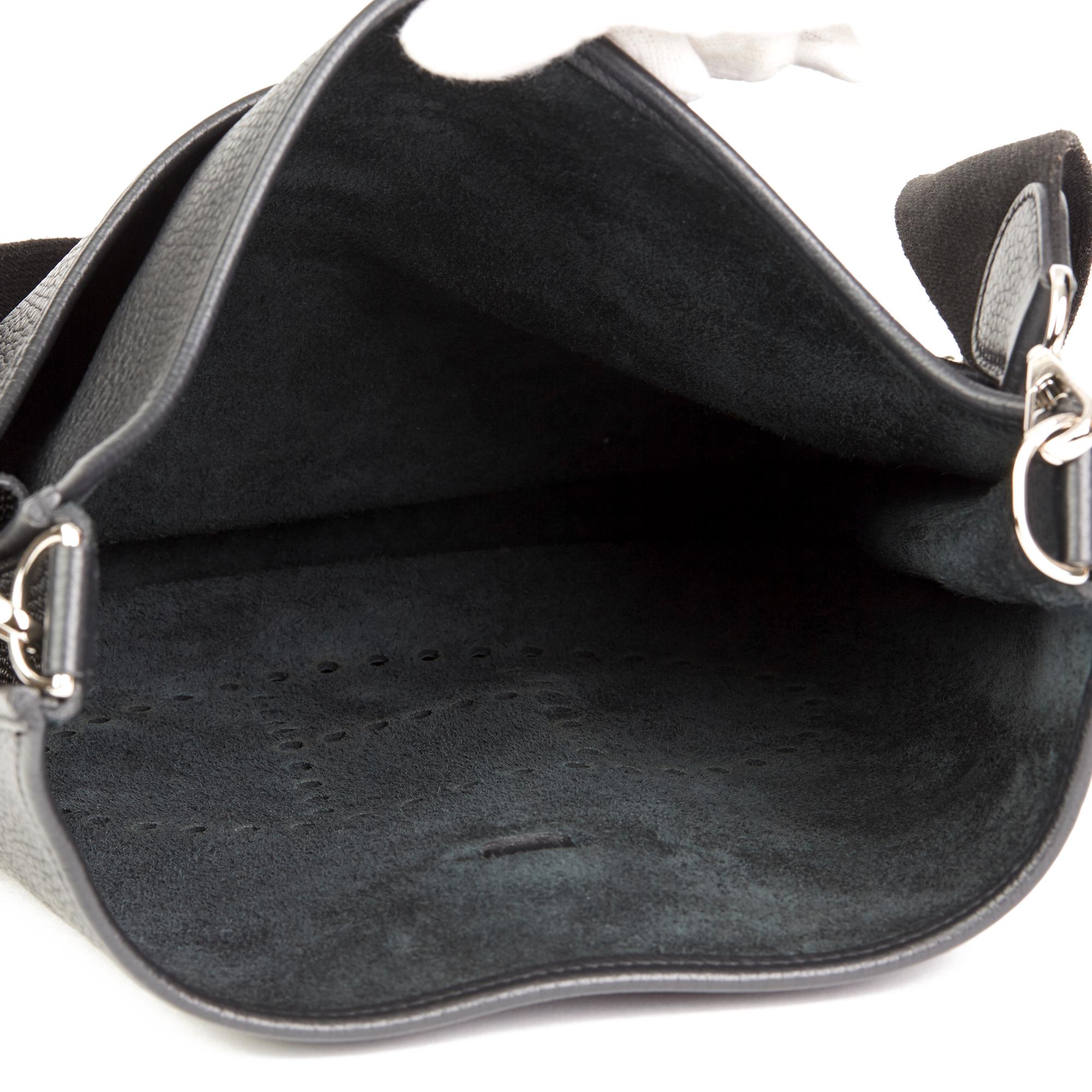 2016 Hermès  Black Clemence Leather Evelyne III 33 2