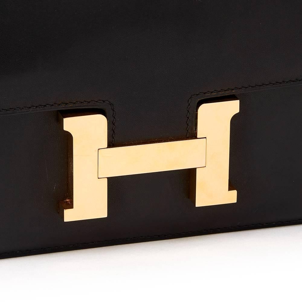 2016 Hermes Black Swift Leather Constance Mini  1