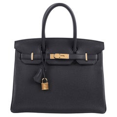 2016 Hermès Black Togo Retourne Birkin 30 GHW