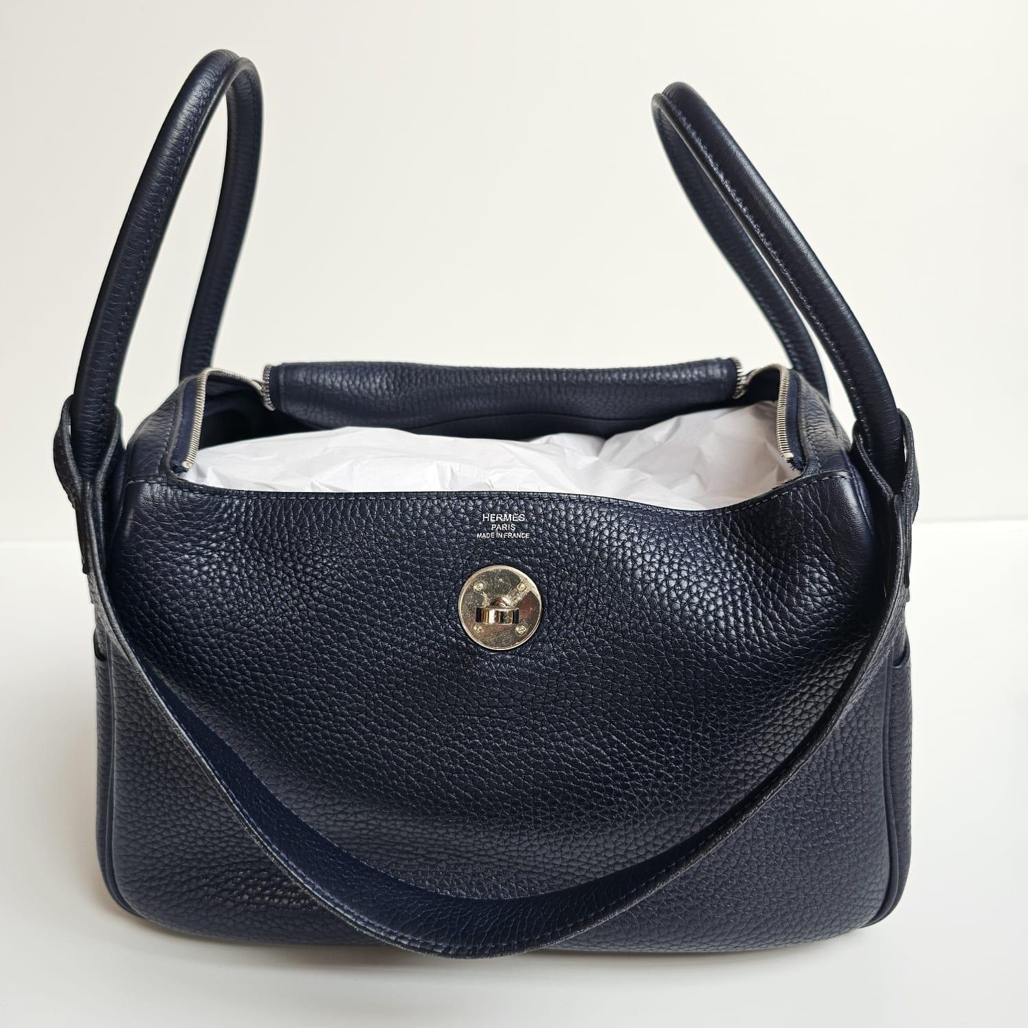 2016 Hermes Bleu Nuit Lindy 26 Bag 5