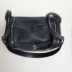 2016 Hermes Bleu Nuit Lindy 26 Bag