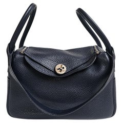 2016 Hermes Bleu Nuit Lindy 26 Bag