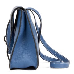 2016 Hermès Agate bleue Clémence Cuir Halzan 31cm