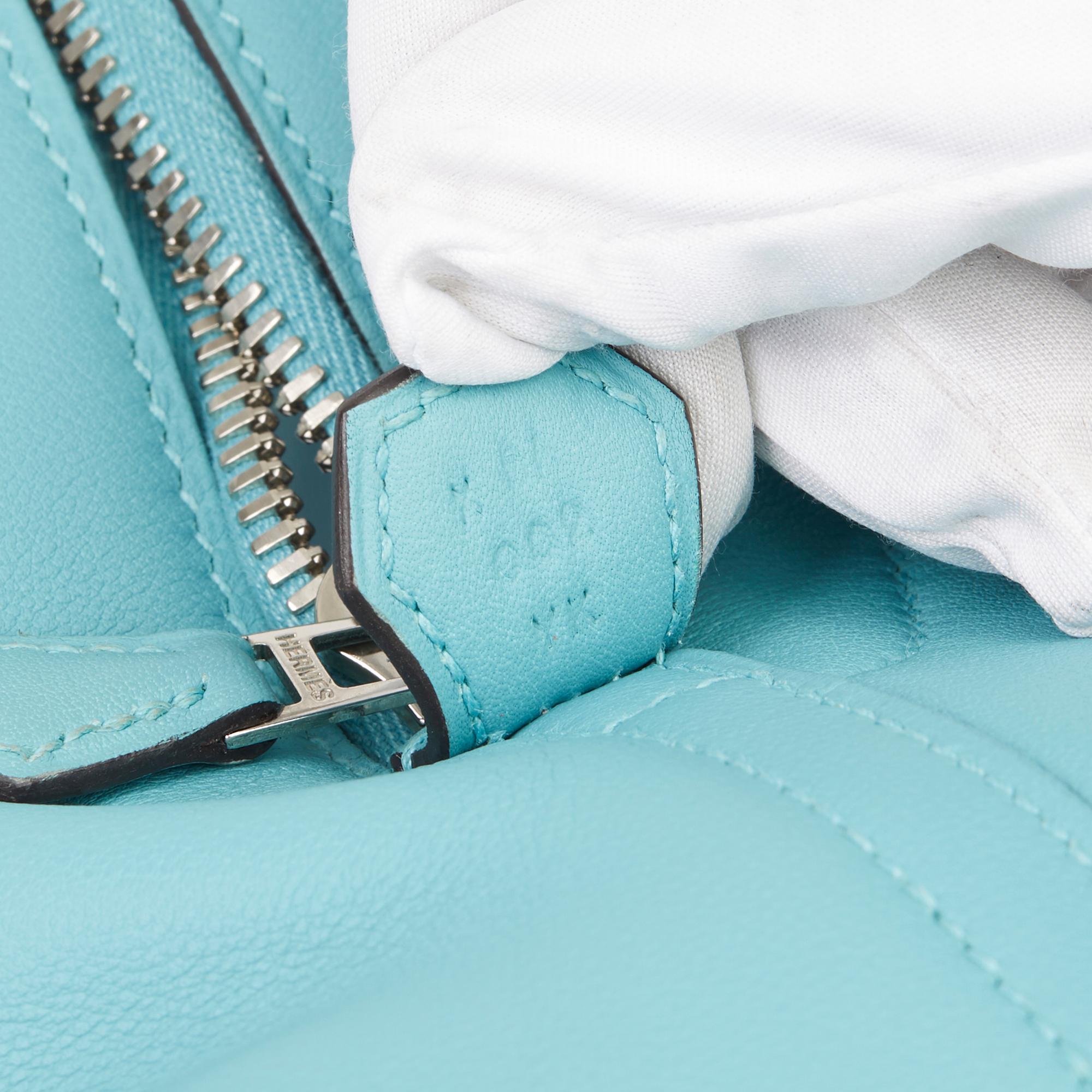 2016 Hermès Blue Atoll Swift Leather Bolide Secret 6