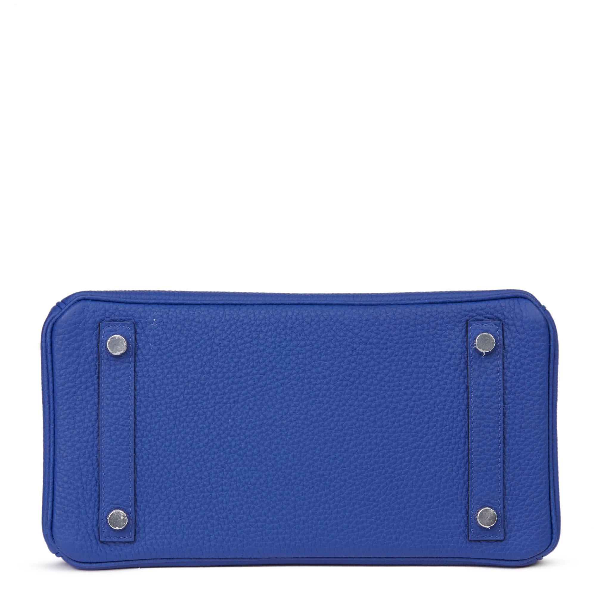 2016 Hermès Blue Electric Togo Leather Birkin 25cm 2