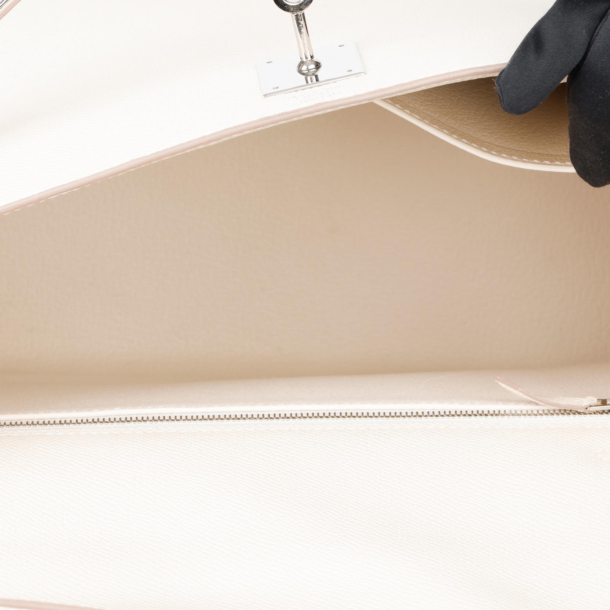 2016 Hermes Craie Epsom Leather Kelly 32cm Sellier 4