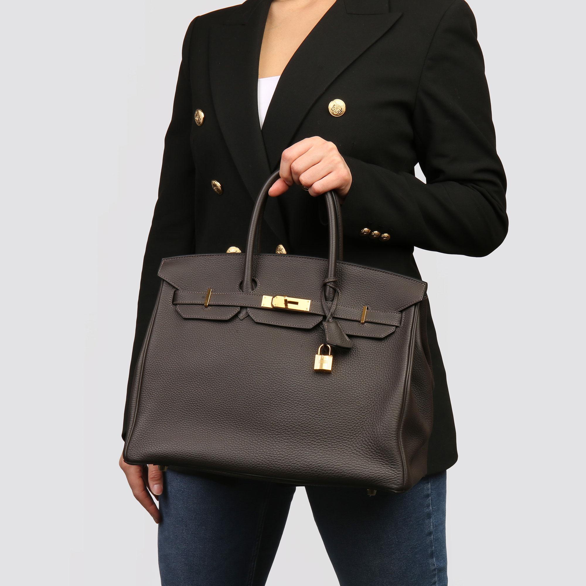 2016 Hermès Macassar Togo Leather Birkin 35cm 6