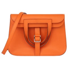 2016 Hermes Orange H Swift Leather Halzan 22