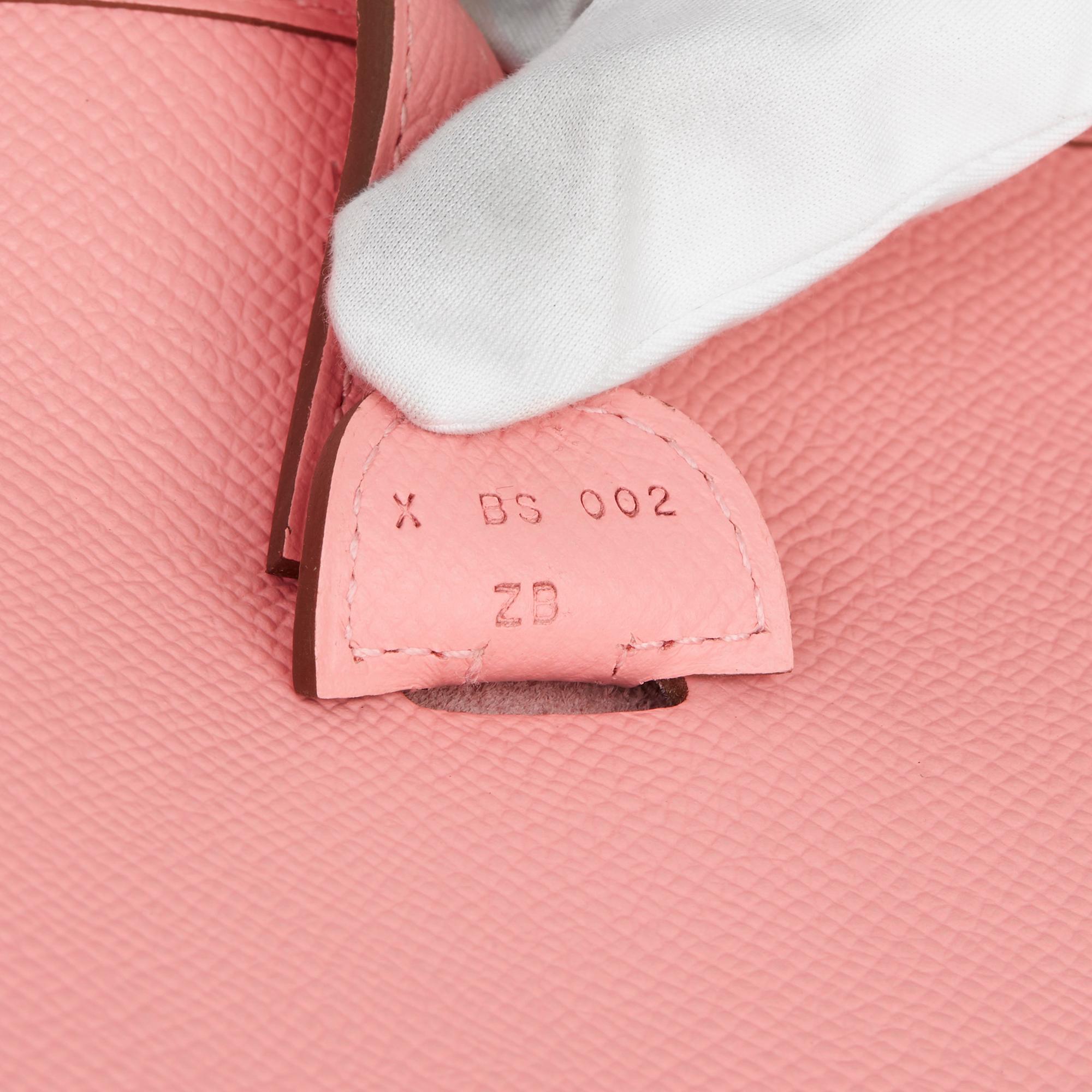 2016 Hermès Rose Confetti Epsom Leather Evelyne III 33 2