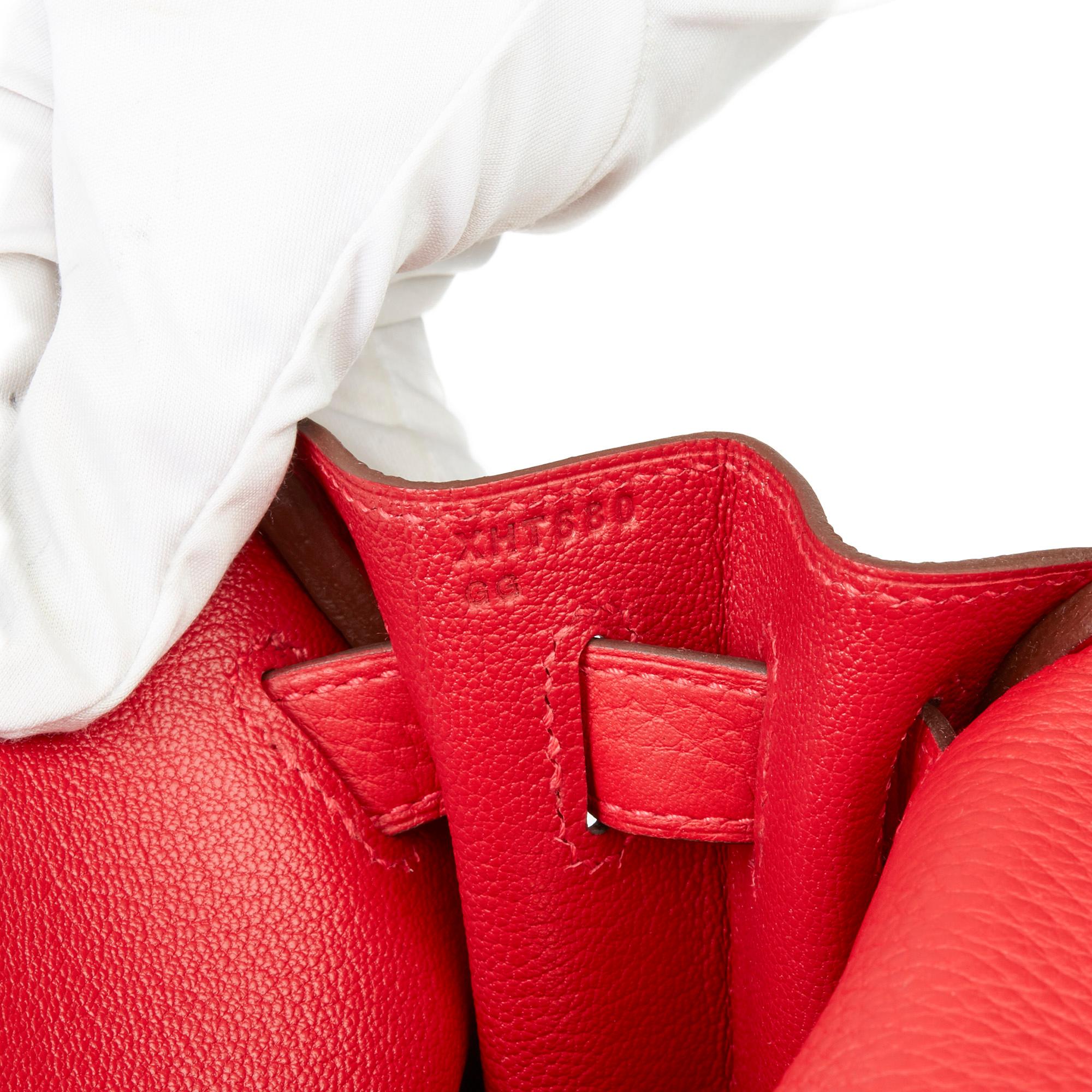 2016 Hermès Rouge Casaque Clemence Leather Kelly 28cm Retourne 4