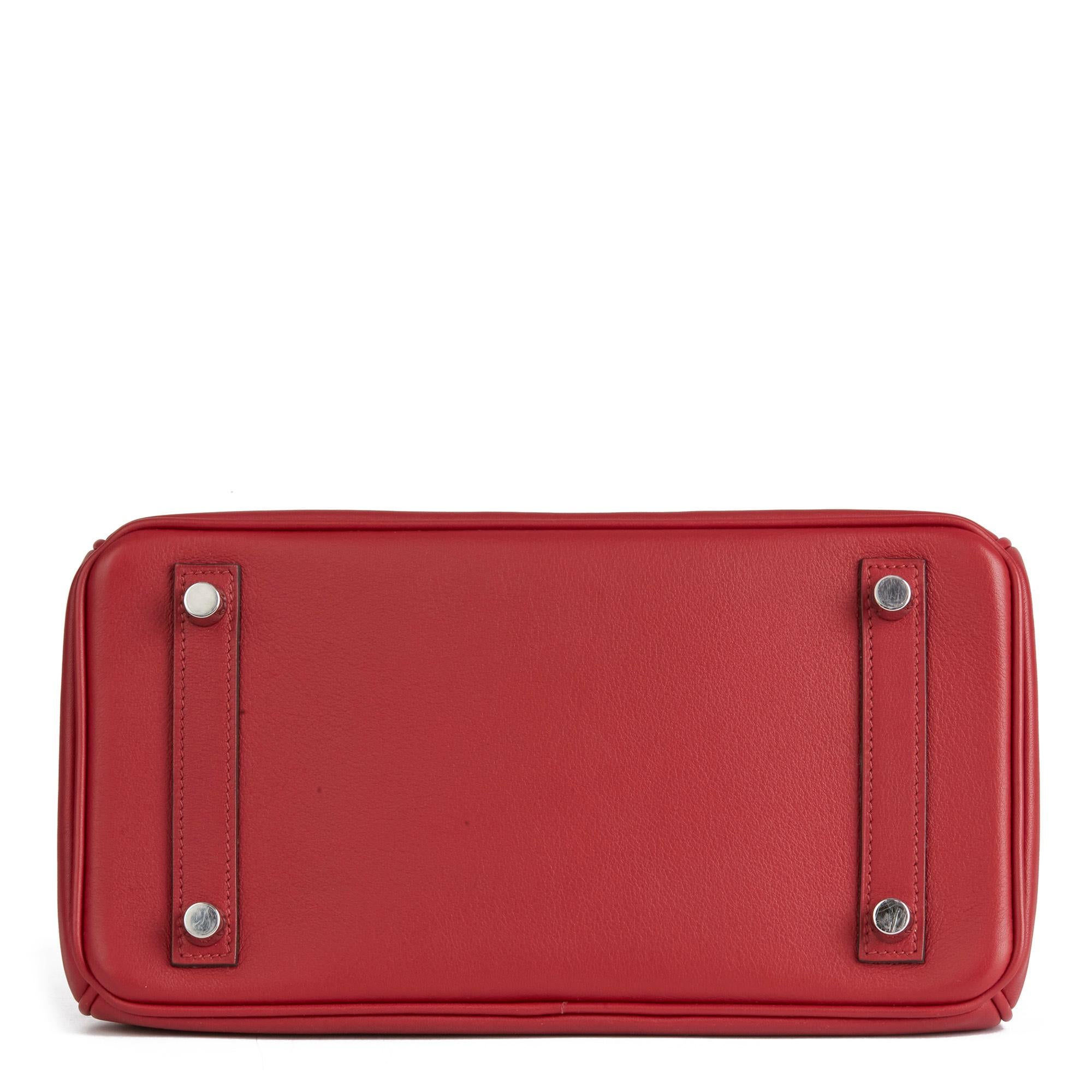 Red 2016 Hermès Rouge Grenat Swift Leather Birkin 25cm