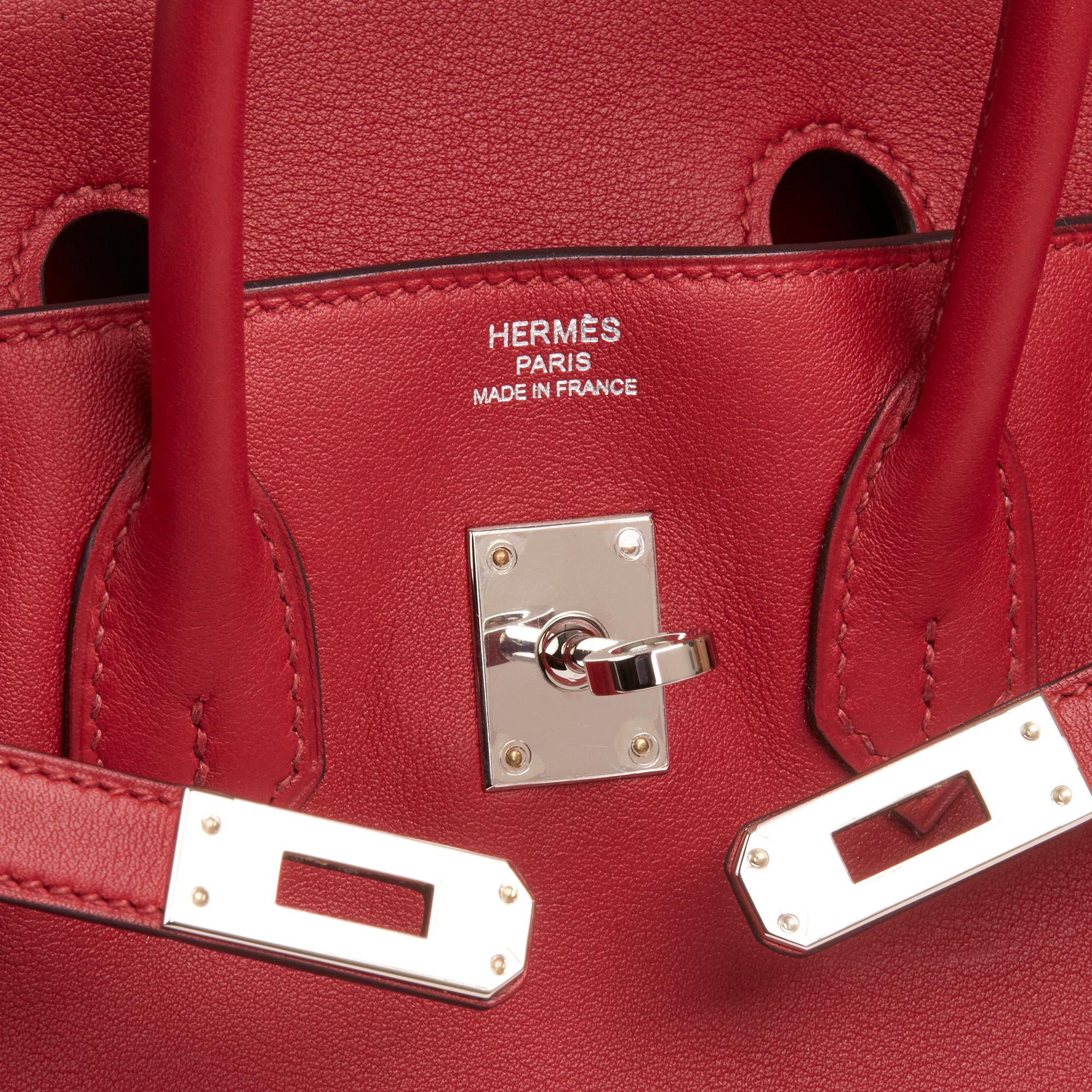 Women's 2016 Hermès Rouge Grenat Swift Leather Birkin 25cm