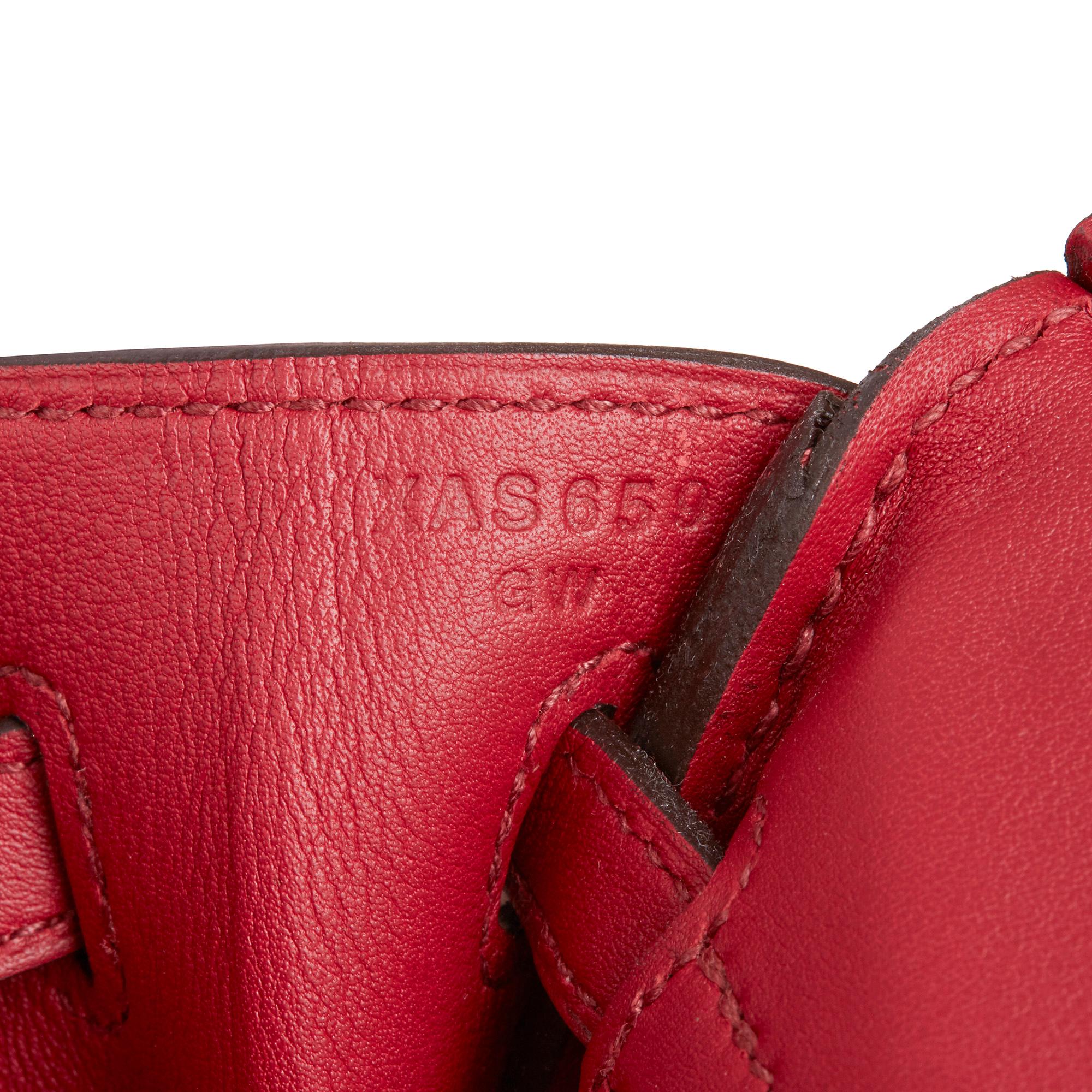 2016 Hermès Rouge Grenat Swift Leather Birkin 25cm 1