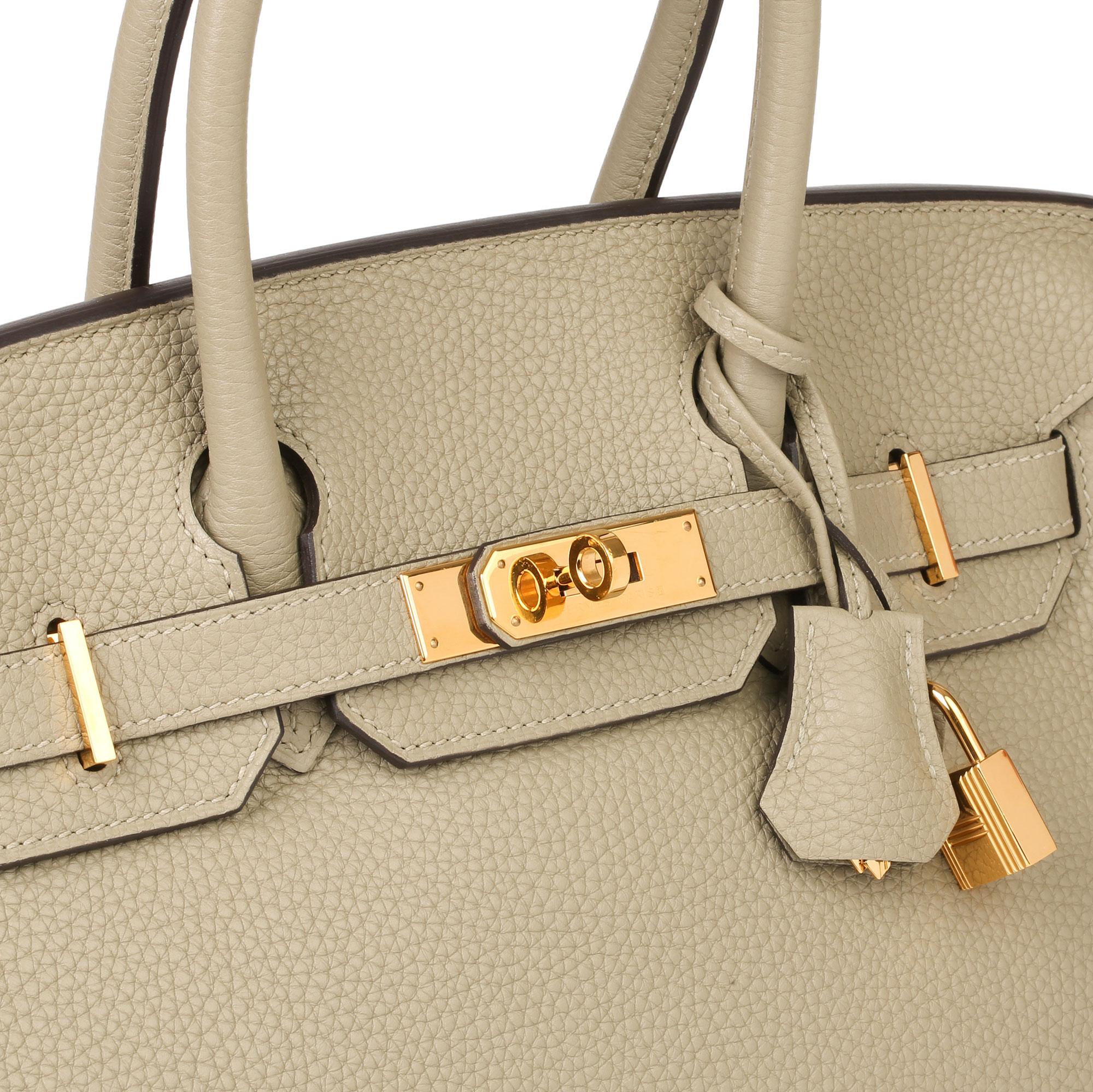 2016  Hermès Sage Clemence Leather Birkin 30cm In Excellent Condition In Bishop's Stortford, Hertfordshire