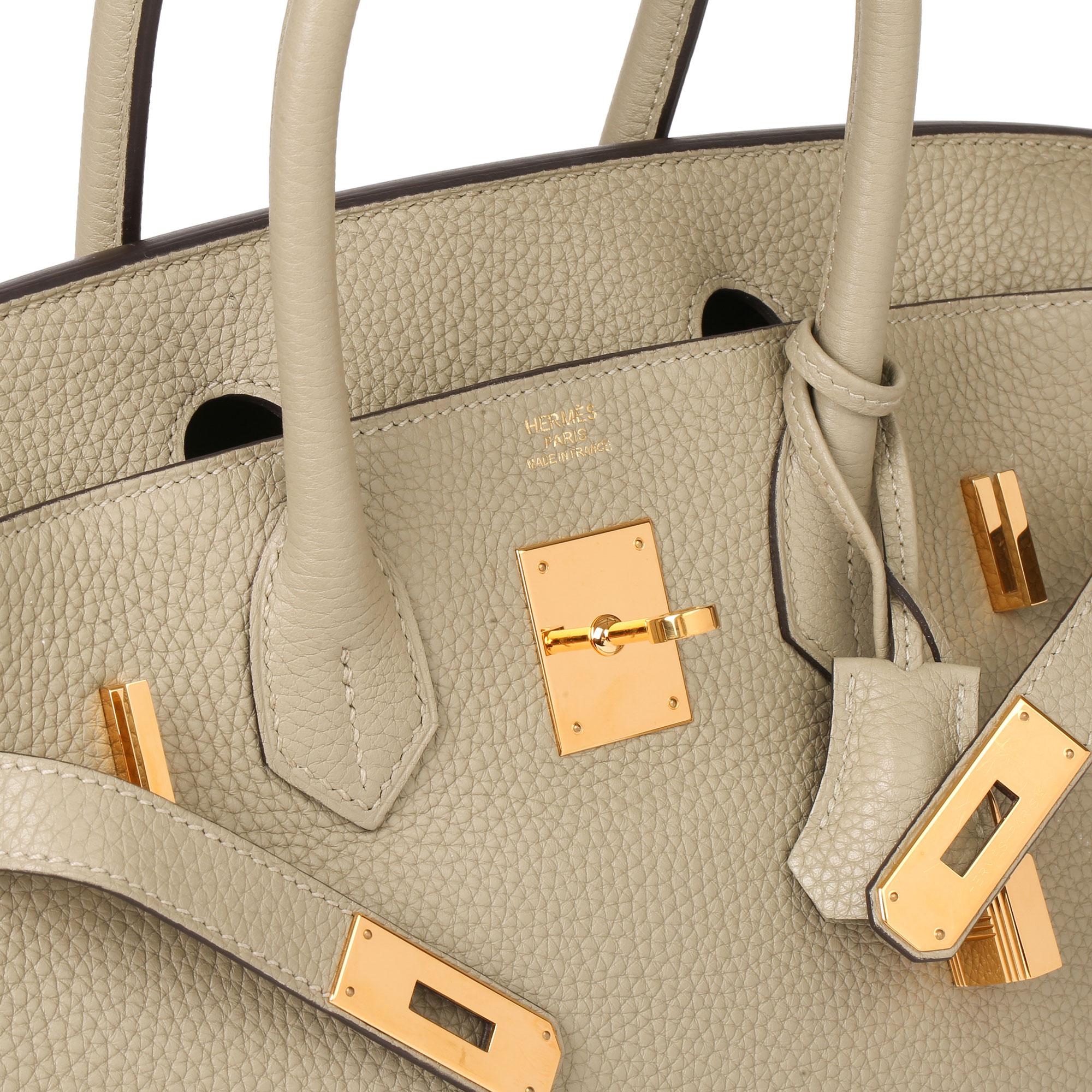 Women's 2016  Hermès Sage Clemence Leather Birkin 30cm