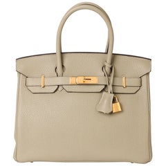 2016 Hermès Sage Clemence Leather Birkin 30cm