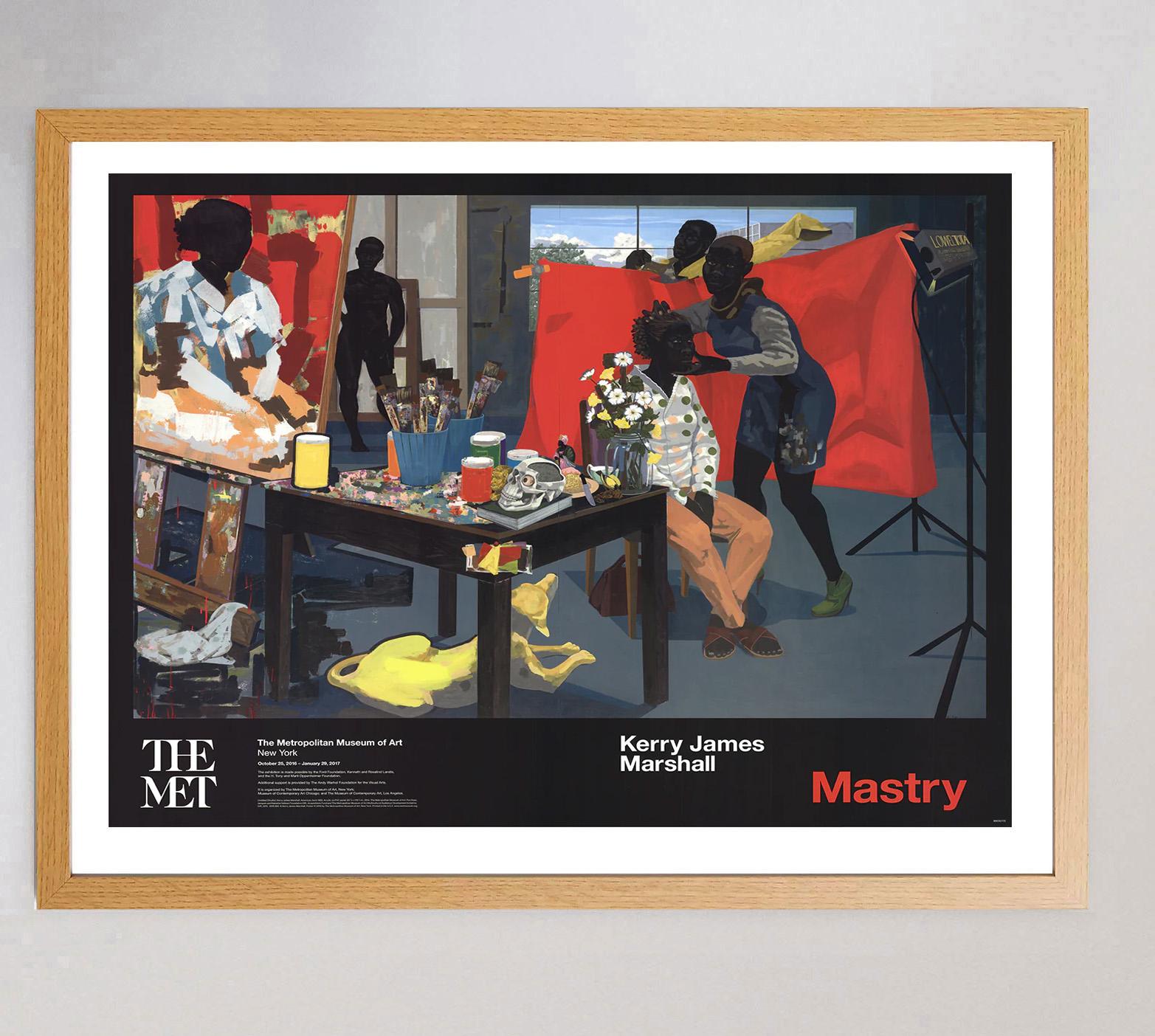 American 2016 Kerry James Marshall - Mastry - The Met Original Poster For Sale