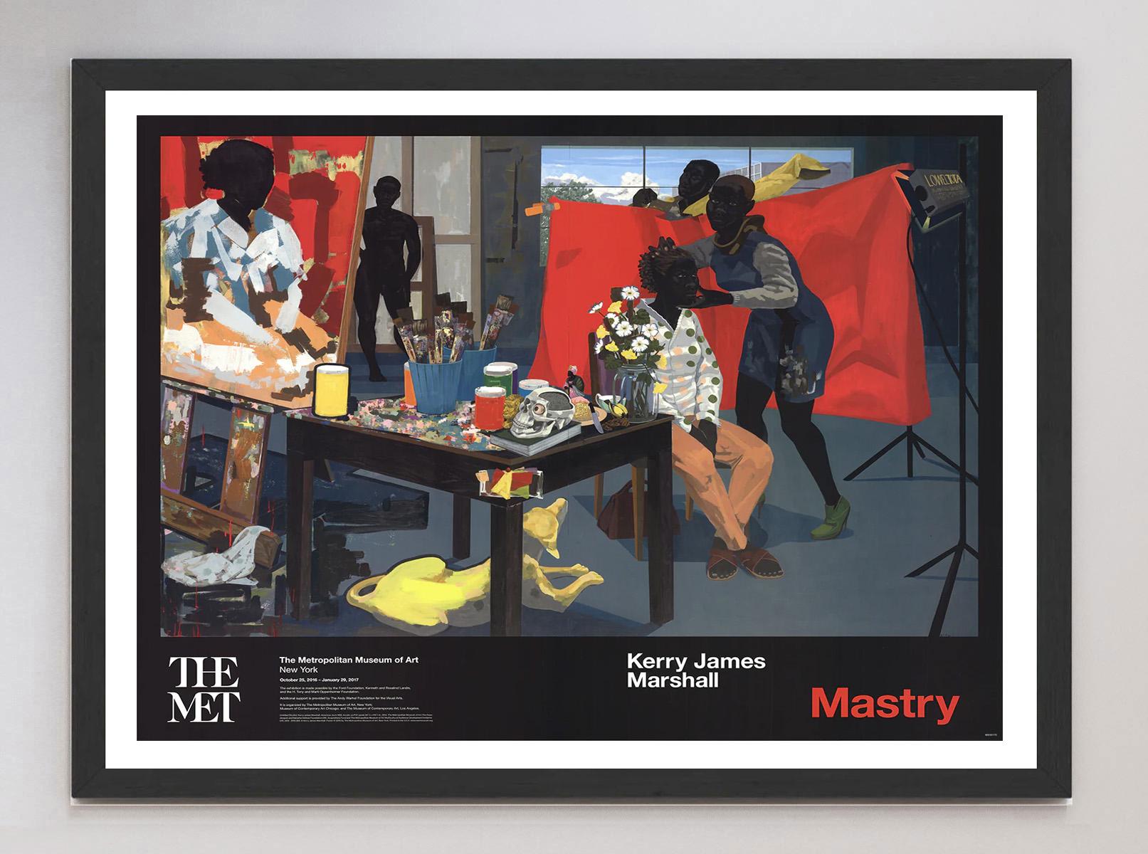 Contemporary 2016 Kerry James Marshall - Mastry - The Met Original Poster For Sale
