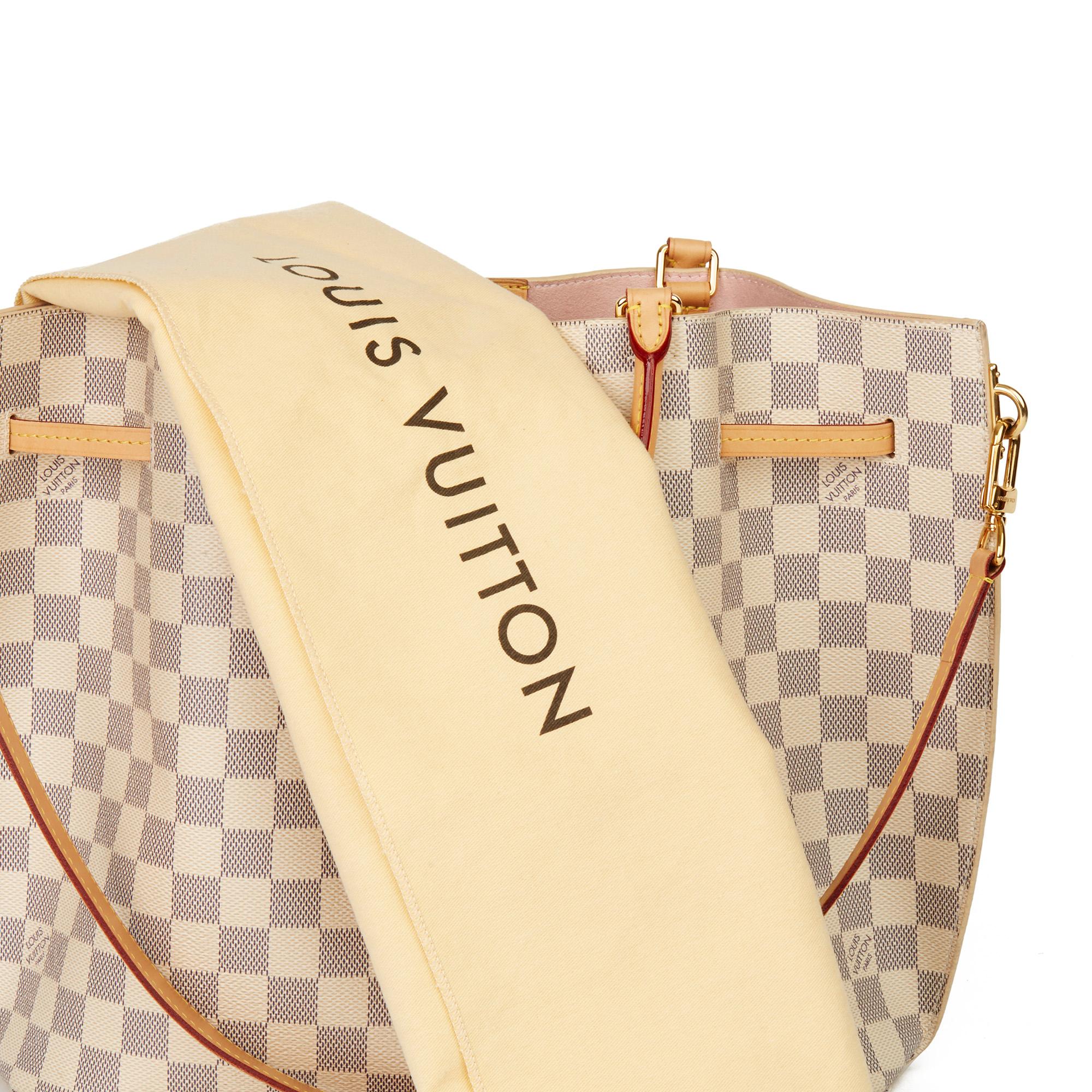 2016 Louis Vuitton Beige Damier Azur Coated Canvas Girolata 5