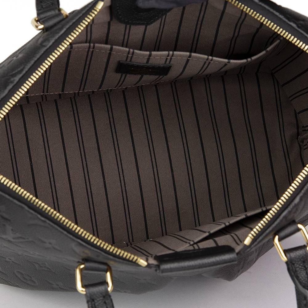 2016 Louis Vuitton Black Embossed Empreinte Leather Mazarine MM 4