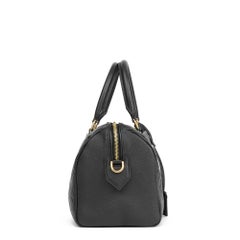 2016 Louis Vuitton Black Monogram Empreinte Leather Speedy Bandouliere 25