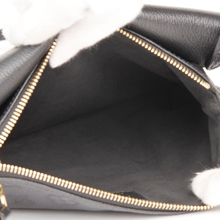 2016 Louis Vuitton Black Monogram Empreinte Leather Twinset