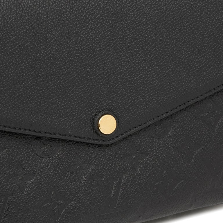 2016 Louis Vuitton Black Monogram Empreinte Leather Twinset at