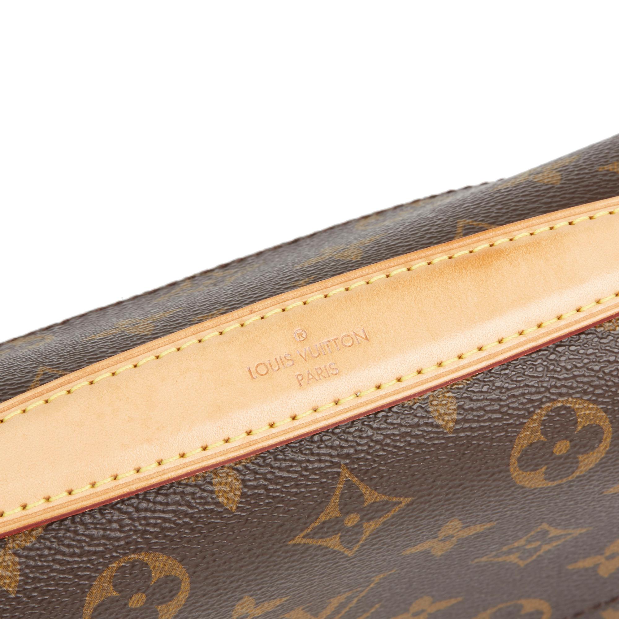 2016 Louis Vuitton Brown Monogram Coated Canvas Pochette Metis 3