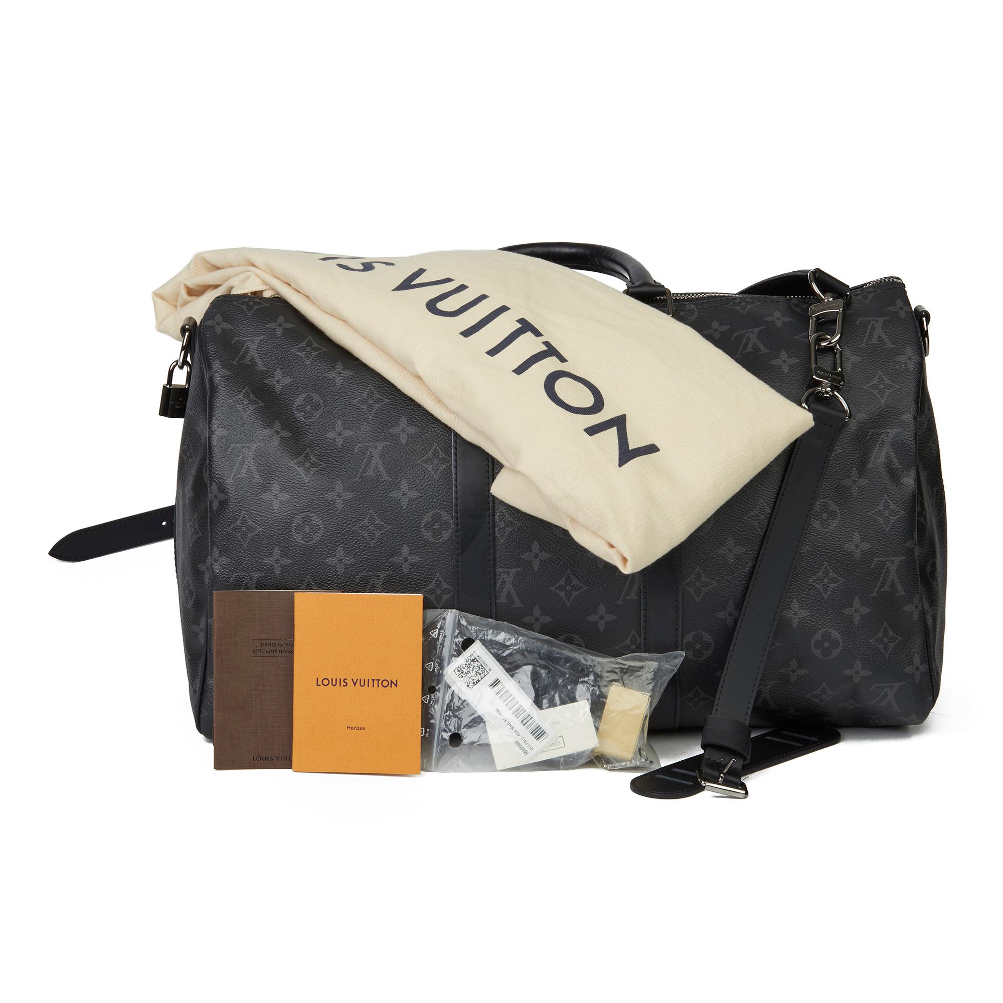 2016 Louis Vuitton Eclipse Monogram Coated Canvas Keepall Bandoulière 45 4