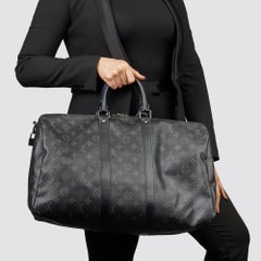 2016 Louis Vuitton Eclipse Monogram Coated Canvas Keepall Bandoulière 45