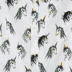 2016 Miu Miu Eri Wakiyama FR38/40 Top Shirt Unicorn US8/10