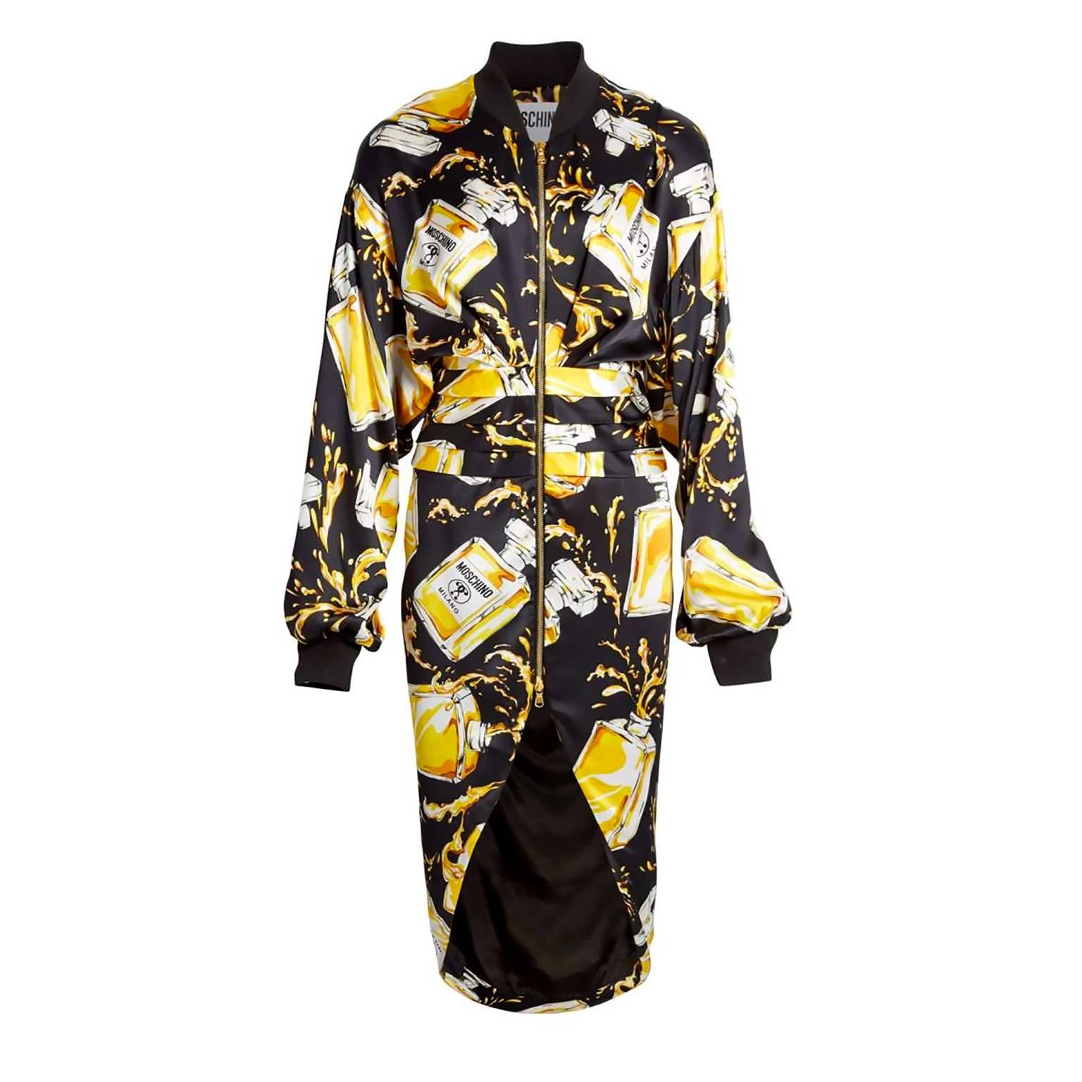 2016 Moschino Couture Dress in Satin 2016 Moschino Couture Dress in Satin