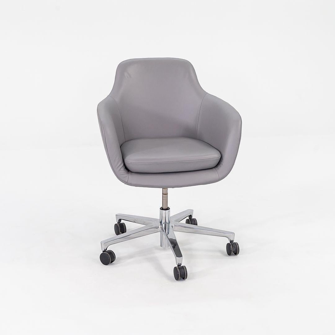 These are Saiba Mid-Back Task Chairs, initially designed by Naoto Fukasawa for Geiger in 2016. These examples date to around the same time. The listed price includes one chair, and we have several available for purchase. Their design has a