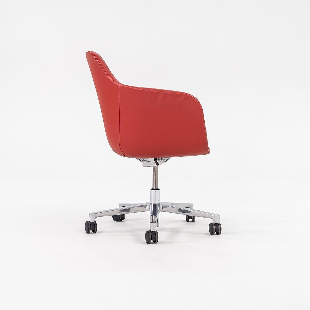 These are Saiba Mid-Back Task Chairs, initially designed by Naoto Fukasawa for Geiger in 2016. These examples date to around the same time. The listed price includes one chair, and we have several available for purchase. Their design has a