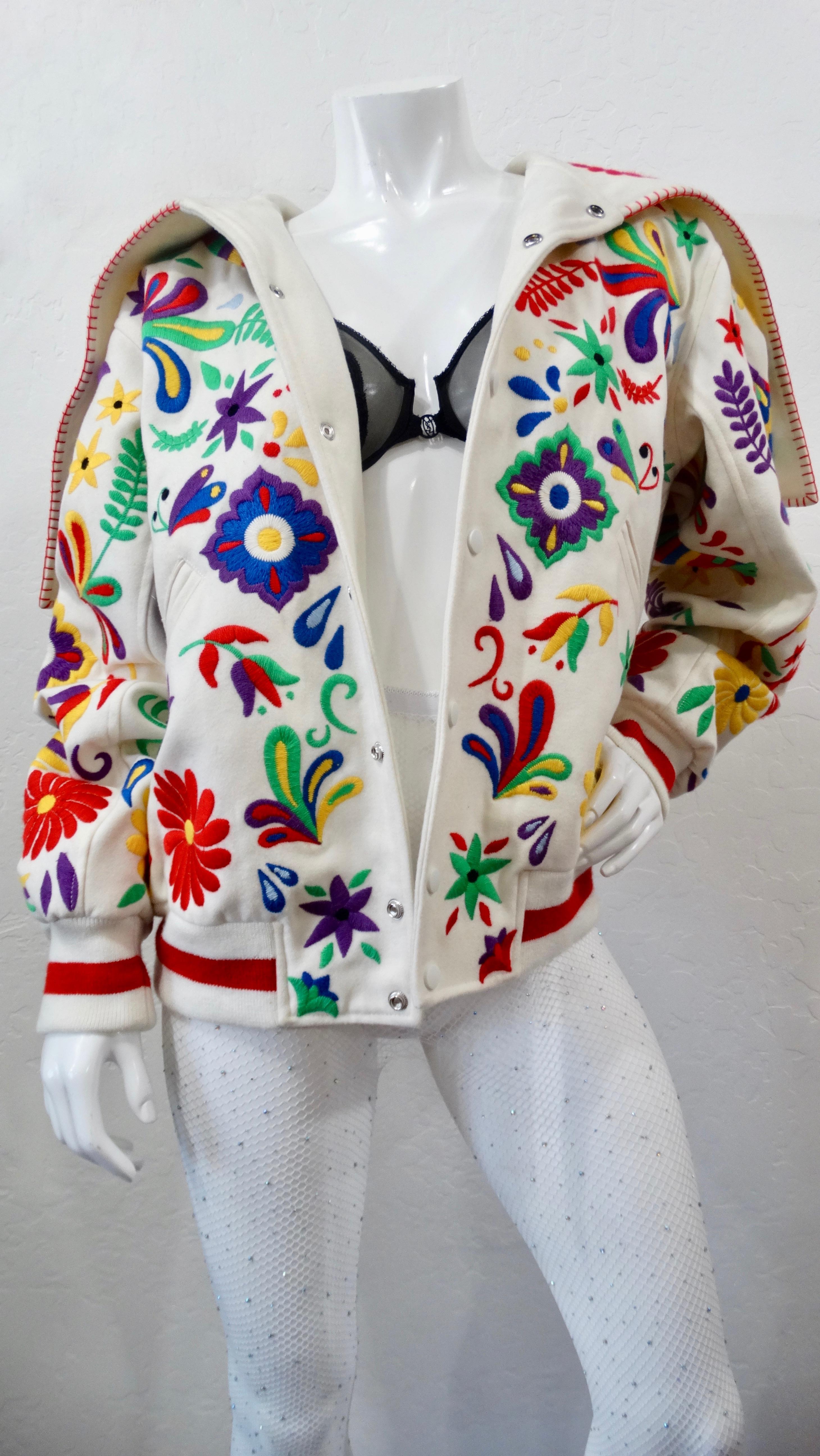2016 Opening Ceremony Traditional Mexican Embroidery Bomber Jacket 2