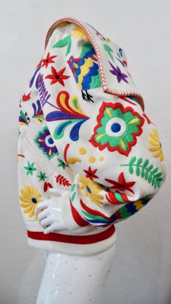 2016 Opening Ceremony Traditional Mexican Embroidery Bomber Jacket