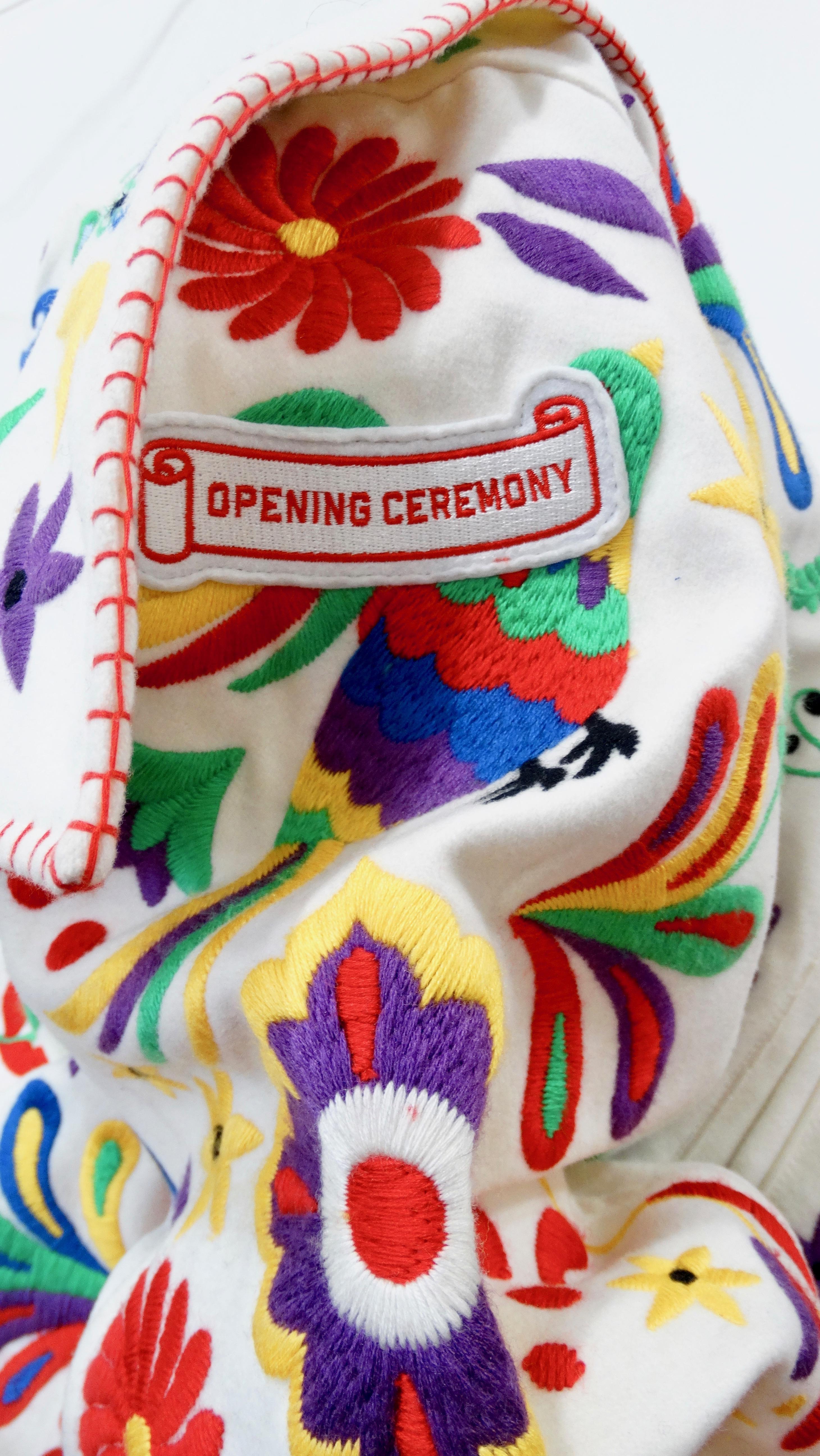 2016 Opening Ceremony Traditional Mexican Embroidery Bomber Jacket In New Condition In Scottsdale, AZ