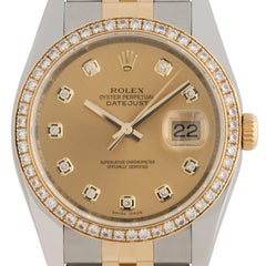 2014 Rolex DateJust Stainless Steel 18K Gold and Diamonds Model 116243 Papers