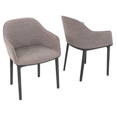 2016 Ronan & Erwan Bouroullec Vitra Softshell Dining Chair, Grey Fabric (14x)