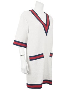 2017 Alessandro Michele for Gucci Bouclé Wool Tunic Top