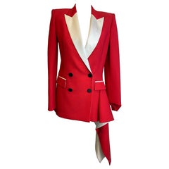 2017 Alexander McQueen red jacket.