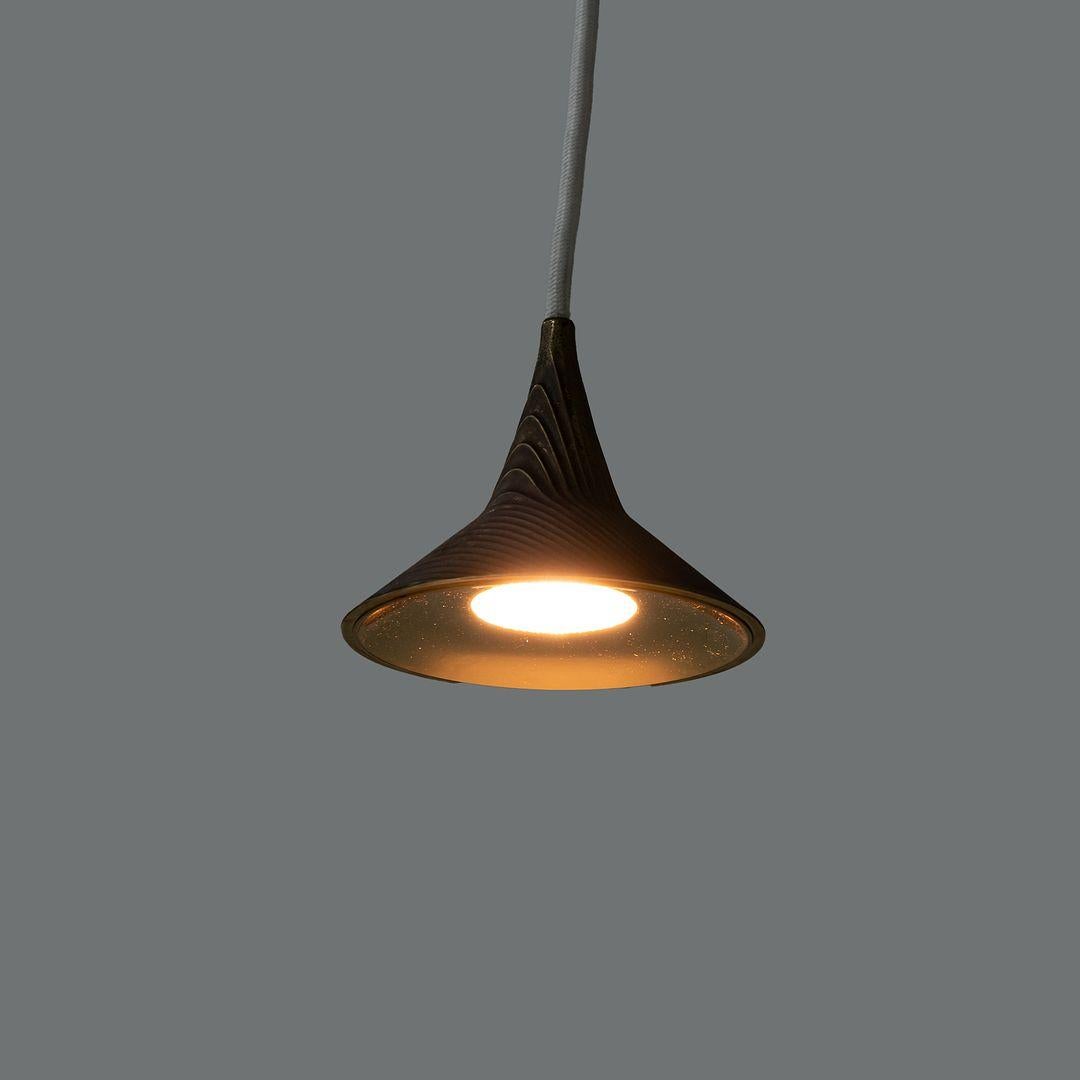 2017 Artemide Unterlinden Lámpara de suspensión LED 7W 3000K Bronce Herzog & de Meuron en Bueno estado para la venta en Philadelphia, PA