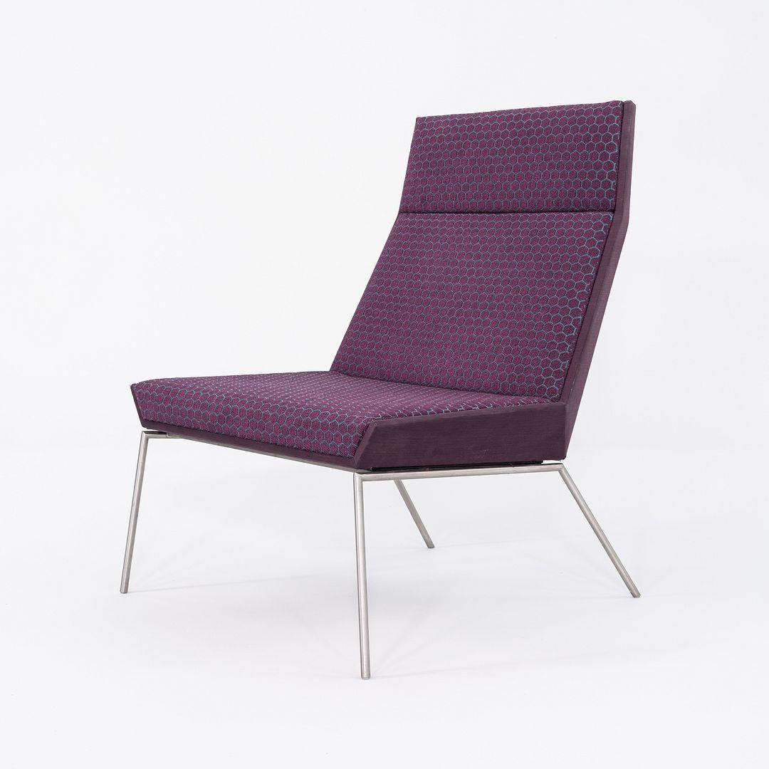 2017 Brian Graham für Martin Brattrud Inc. Klappbare Loungesessel in Architex Lotto (Stahl) im Angebot