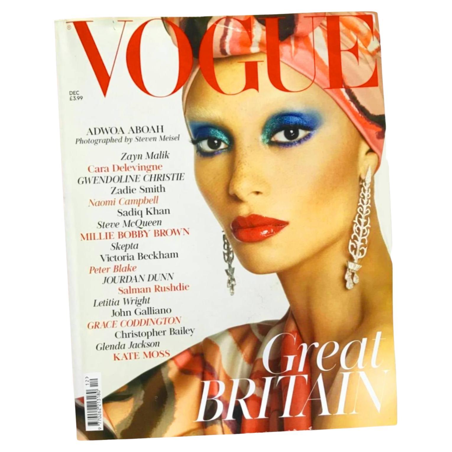 2017 British Vogue Magazine December Adwoa Aboah - Edward Enniful
s Debut Issue For Sale