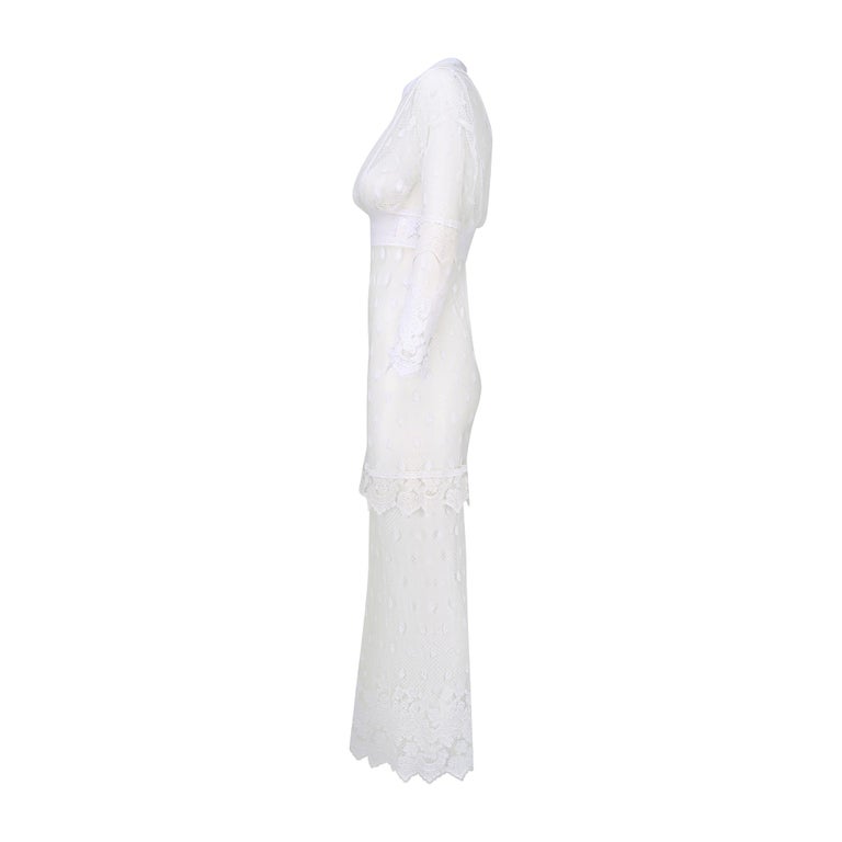 Burberry Women's Lace Overlay Dress - White - Size 4