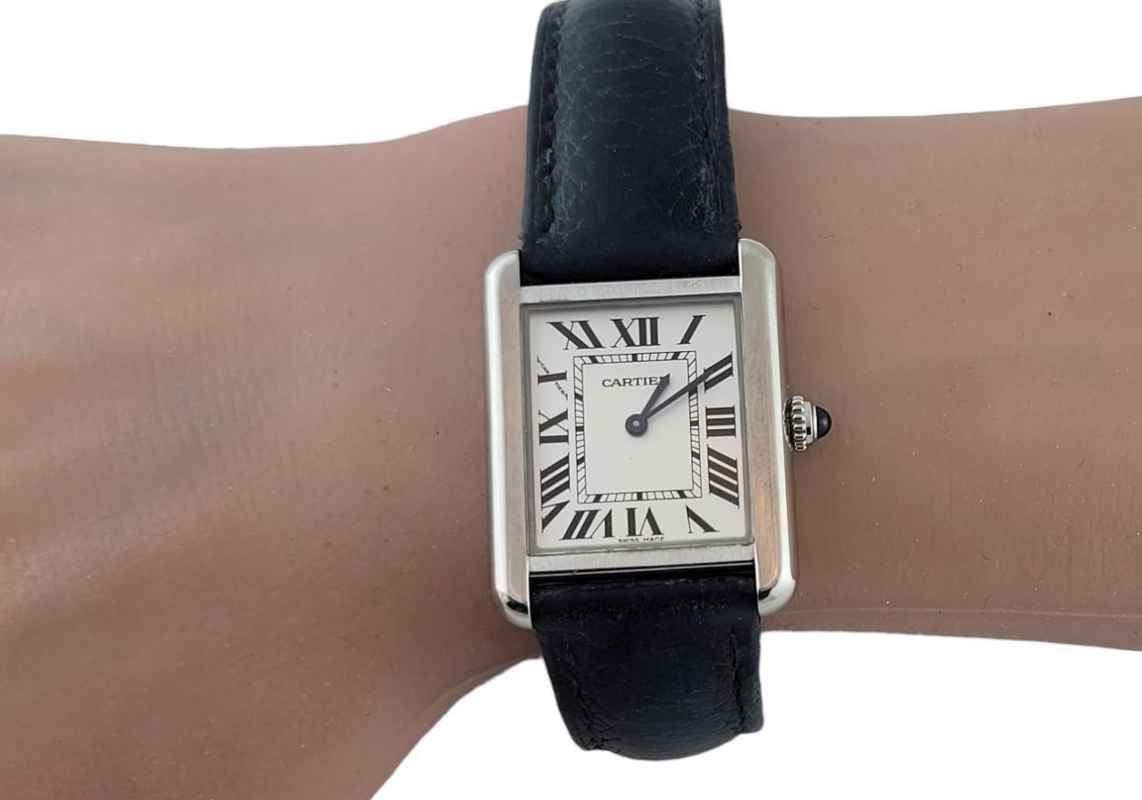 2017 Cartier Tank Solo Ladies Watch 3170 Stainless Quartz Box/Papers #17218 For Sale 6